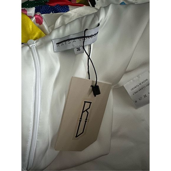 RAISA VANESSA Floral Print One-Shoulder Gown US 4 $2860 - Picture 11 of 11